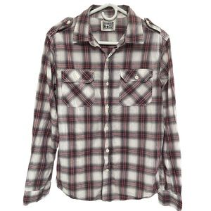 Converse long sleeve cotton button down shirt